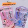 Adorable Student Stationery Set: High-Quality Scissors, Stapler, Tape & Stickers - Perfect Gift for Children's Learning