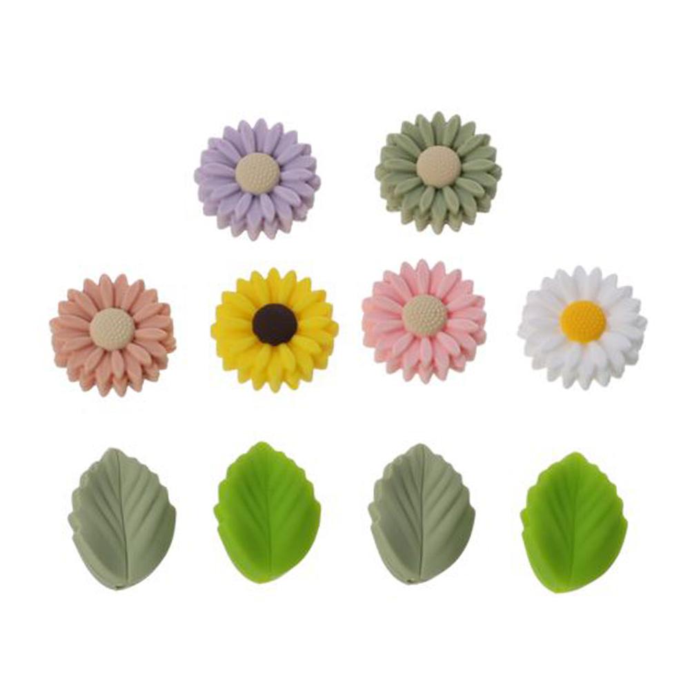 

silicone Knitting Needle Stoppers Leaf Knitting Crochet Protectors Hand DIY