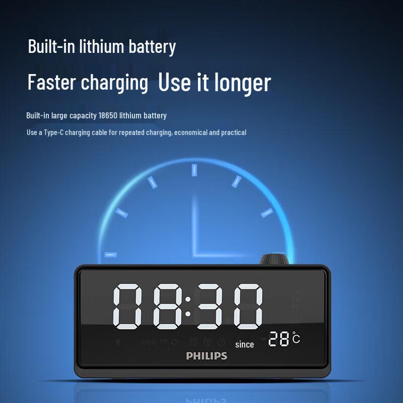 Philips Bluetooth Clock Radio Speaker