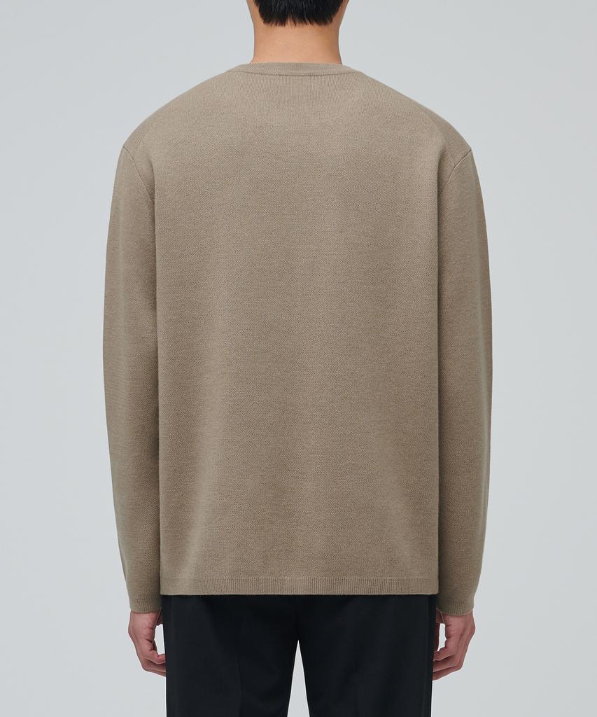 Musinsa Standard Minimal Crew Neck Knit [Beige]