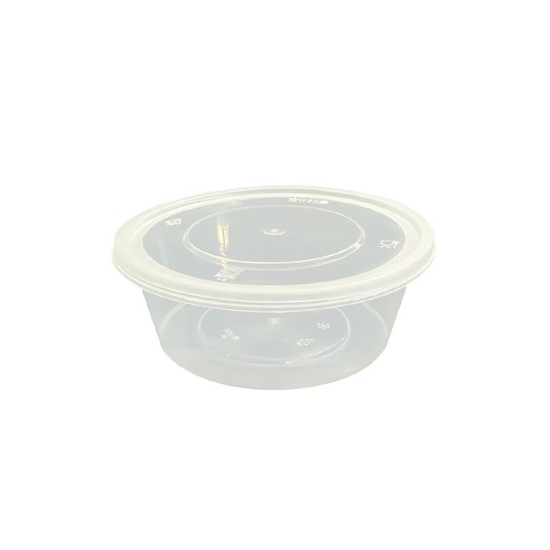 Lvkangchu 300 ml Transparent Rund Engångsmatlåda med Lock