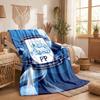 Preston North End Football Print Flannel Blanket Soft Warm Sofa Bed Throw Blanket For Home Office Bedroom
