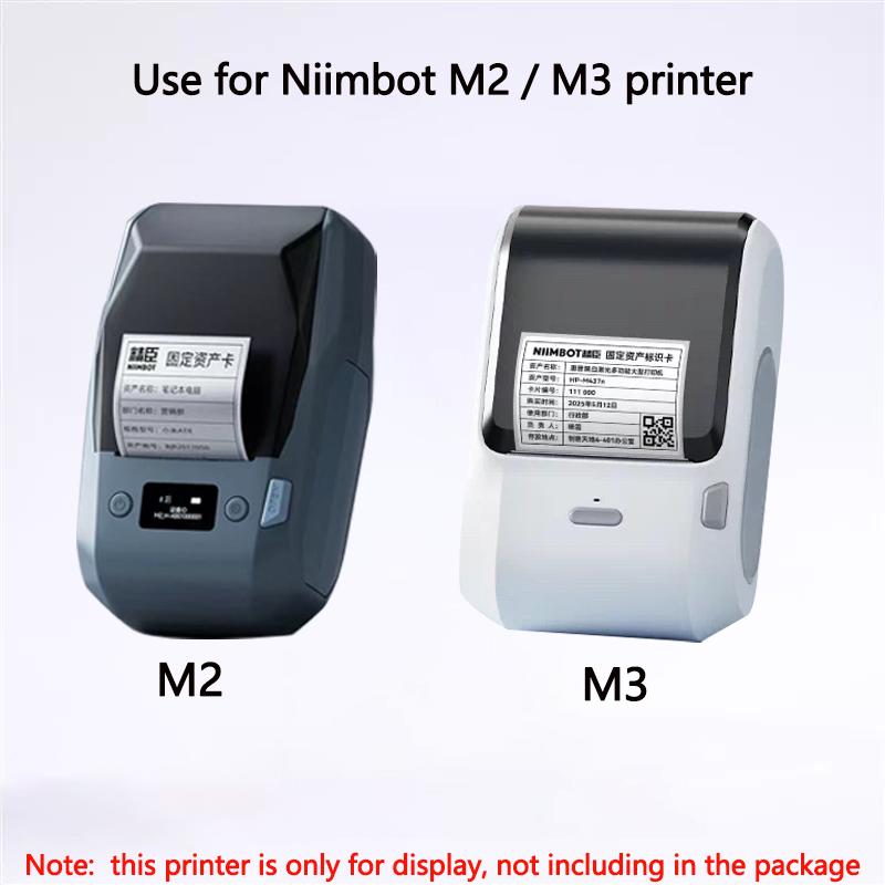 Niimbot M2/M3 Transparentes Etikett Selbstklebendes Thermotransfer-Druckpapier Wasserdicht Reißfest Klare Versiegelungsaufkleber