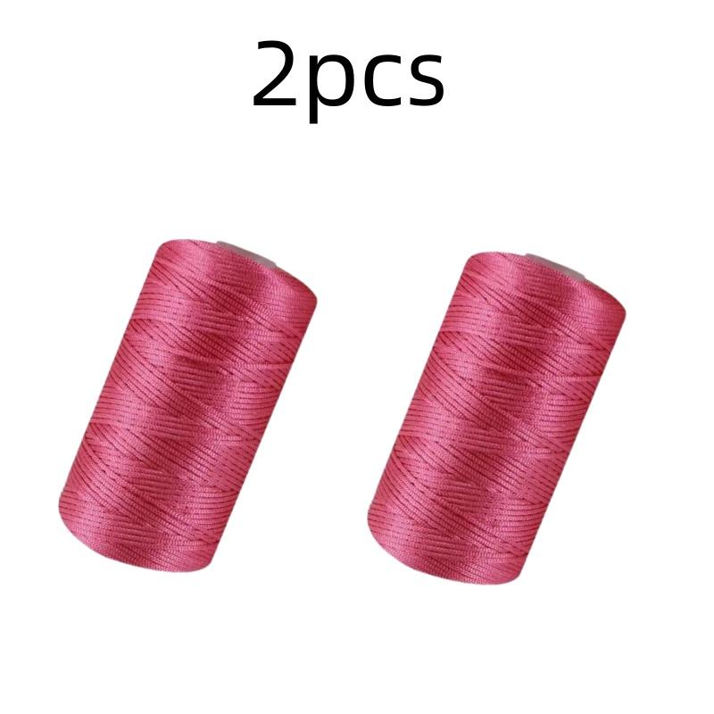 New Summer Crochet Yarn 1.5mm Thin Ice Cotton Thread for Hand Knitting Bag Hat Shoes 100g Hollow Line Colorful Nylon Cord