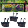 New Style, Retro Hanging Bucket, Flower Pot, Double Hook, Detachable, Balcony Hanging Bucket, Garden Decoration, Wrought Iron Flower Pot