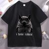 I Have Rabies Bat Tshirt Y2k Vintage Short Sleeve Weird Dark Humor Tshirt Unisex Deigners Cotton T Shirt Women Printed Clothes