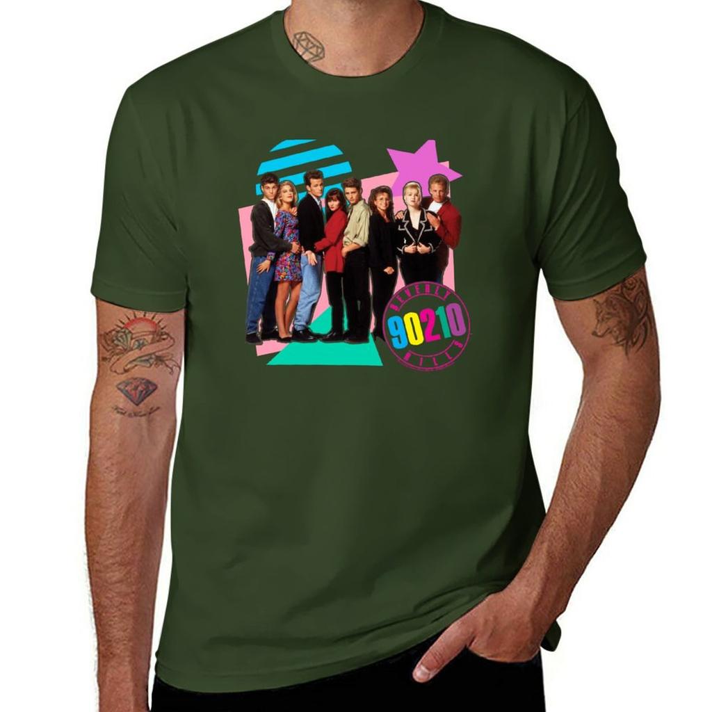 New Beverly Hills 90210 Retro Nineties Group Shot TShirt cat shirts sports fan tshirts tees black t shirt mens plain t shirts