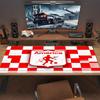 Arsenal F Großes Mauspad Große Gaming-Tischunterlage Rutschfest für Laptop Tablet Großes Mauspad XXL Matte Mini-PC-Spielmatte Mit verriegeltem Rand