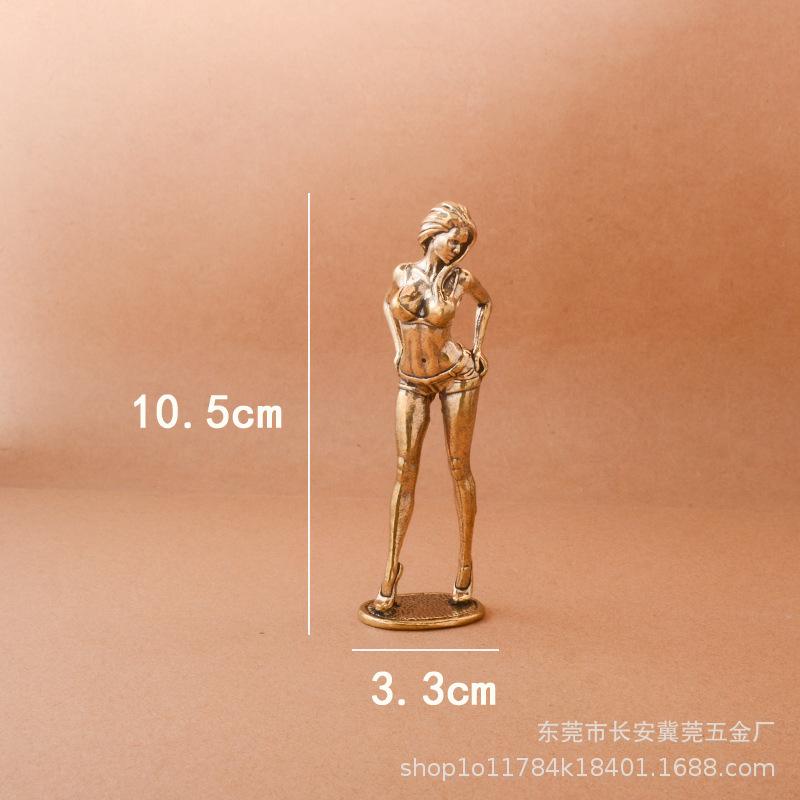 

Красота из цельной латуни модель портрет певец украшение игрушка офисный стол ручка