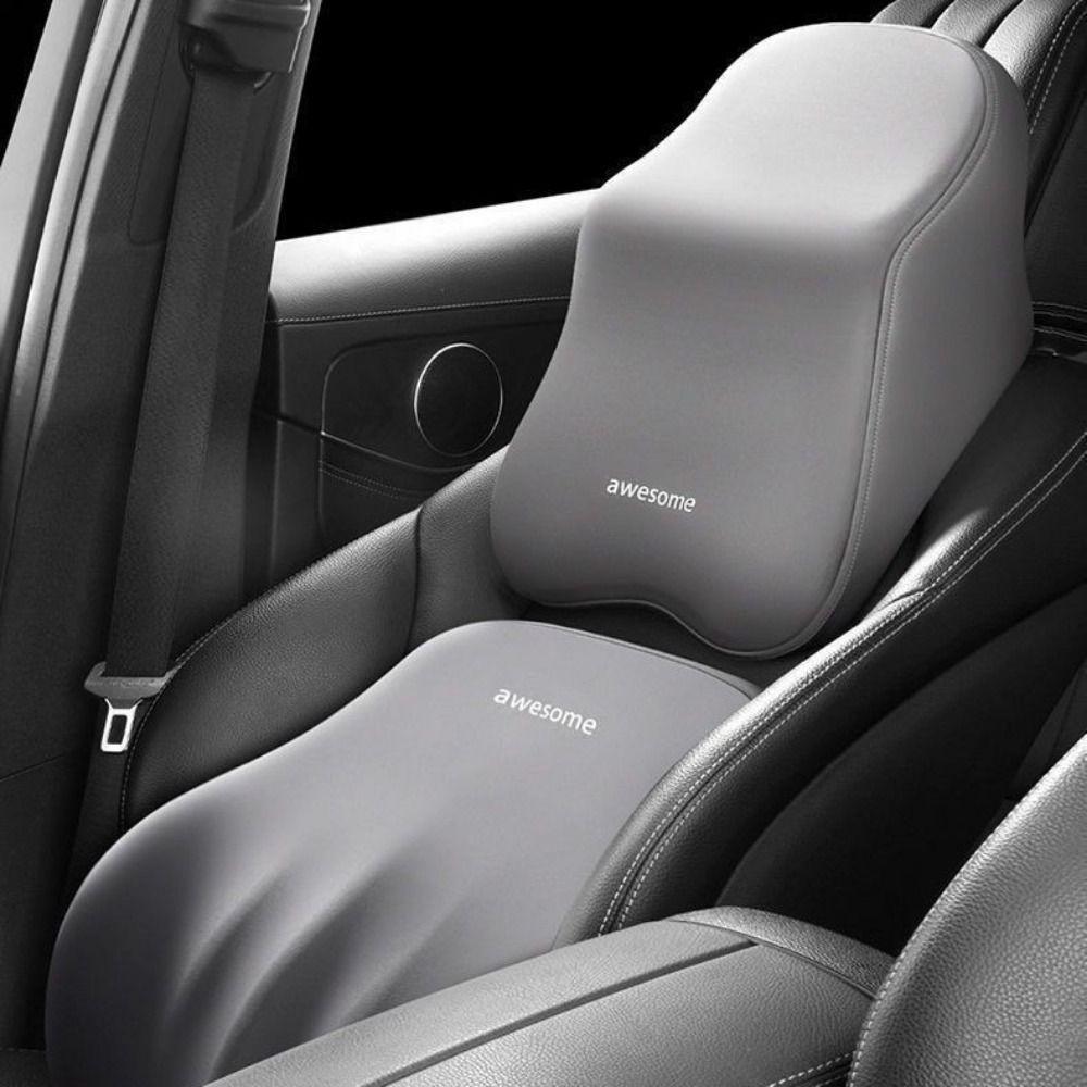 Soft Car Neck Pillow Ergonomic Neck Rest Cushion Breathable Car Headrest  Four Season
