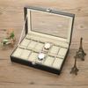 12 Slots Watch Case Portable Storage Box Practical Watch Organizer  Display