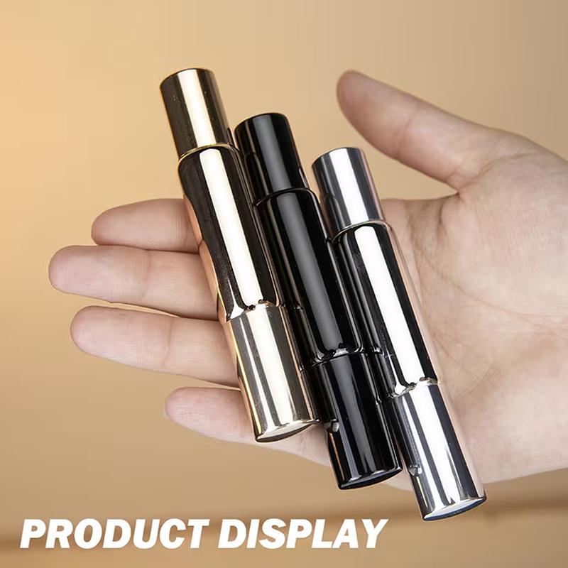1Pc Refillable Stainless Steel Dual-End Multi-Purpose Perfume Roller Bottle Spray Bottle