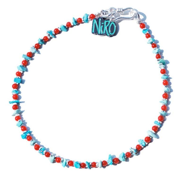 

niroserendipity CAREN SiLVER CORAL BRACELET #120 16CM