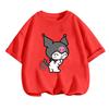 Summer Breathable Cute Kuromi Children's T-shirt for Boys and Girls Sanrio Cartoon