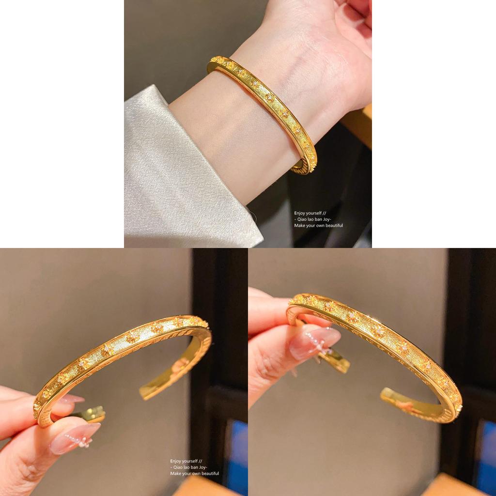 Vintage Cross Bracelet With Cz Zirconia Copper Gold Plating For Fashion Enthusiasts