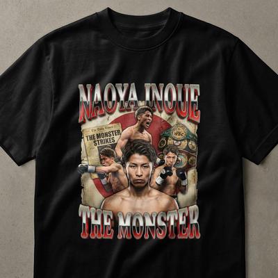 Naoya Inoue Das Monster T-Shirt, Geschenk für Boxfans, Kampfsport T-Shirt, Japanisches Kämpfer Shirt, Sportler Bekleidung