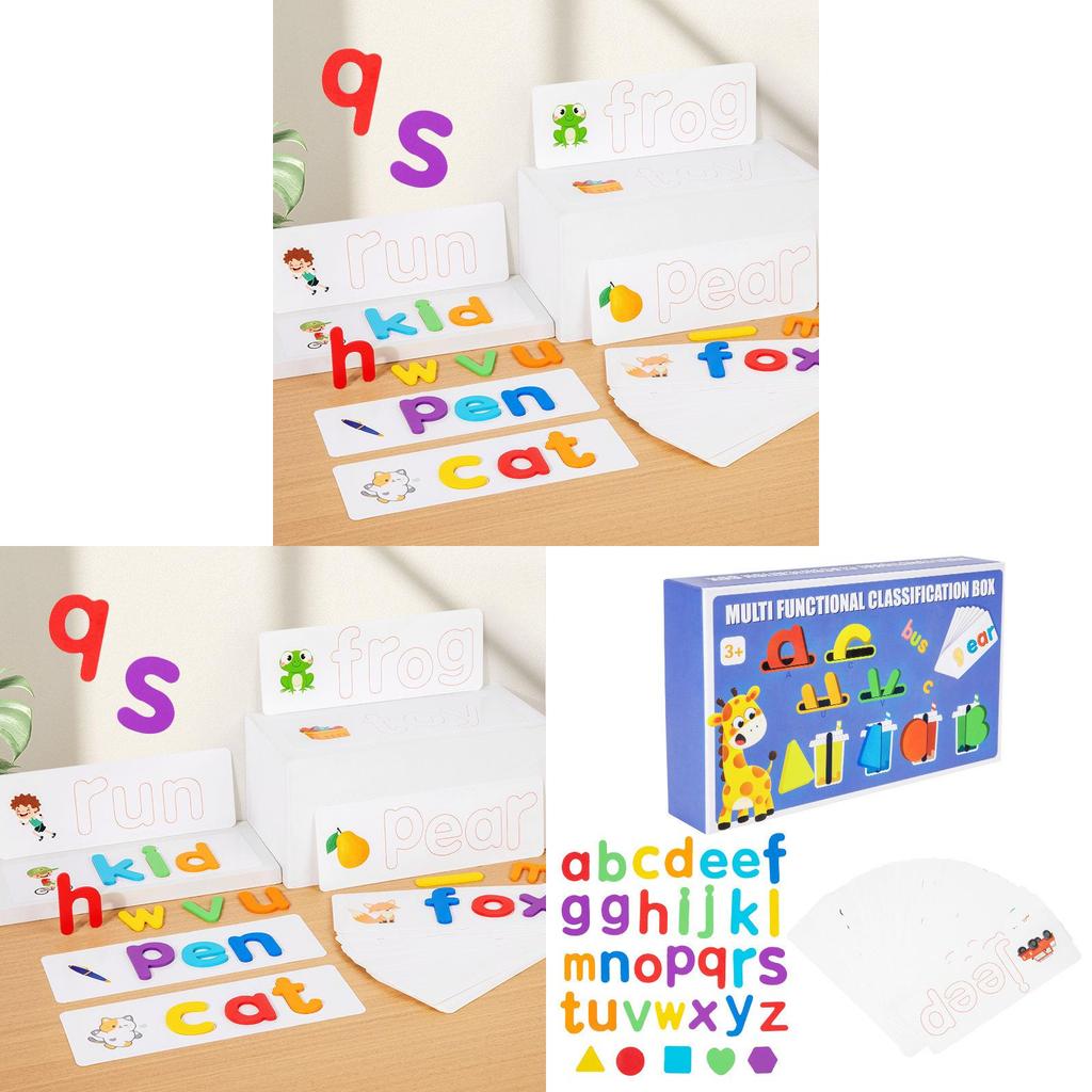 Wooden Alphabet Sorting Blocks Educational Toy For Kids Learning And Development