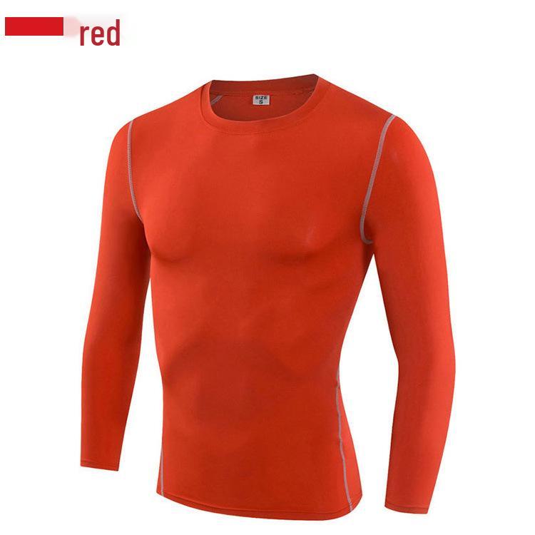 Herren Herbst/Winter Basketball Langarm Fitness Tights - Atmungsaktive, Hochelastische Basisschicht zum Laufen und für Sport