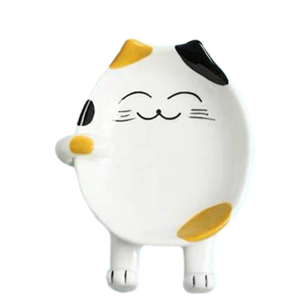 Fun Cartoon Cover Rack Versatile Spoon Rest Novelty Lid Rack Kitchen Gadget Holder Ceramic Material for Kitchen Cooking