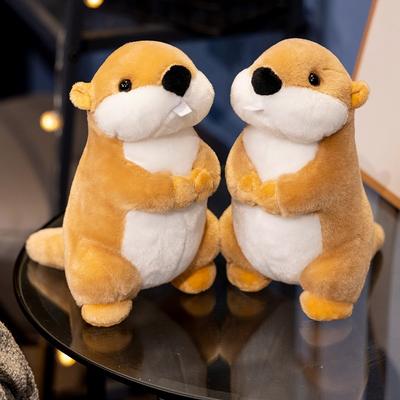 Cute Simulation Mouse Doll Plush Toy Cute Groundhog Doll Children Soothing Rag Doll Birthday Gift