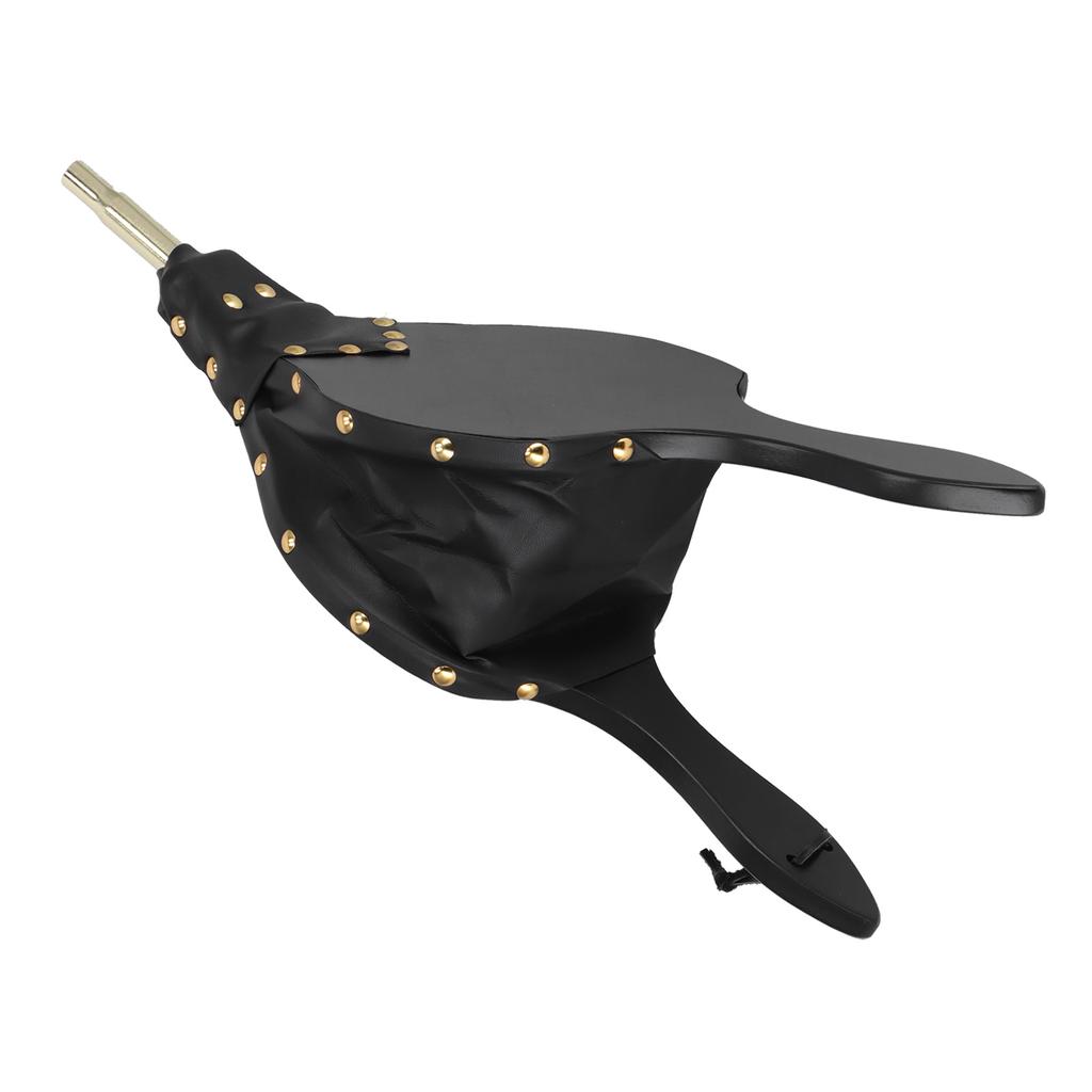 Fireplace Bellows 18.7x7.7in Antique Wood Air Blower with Hanging Strap for Outdoor Camping BBQ Gril