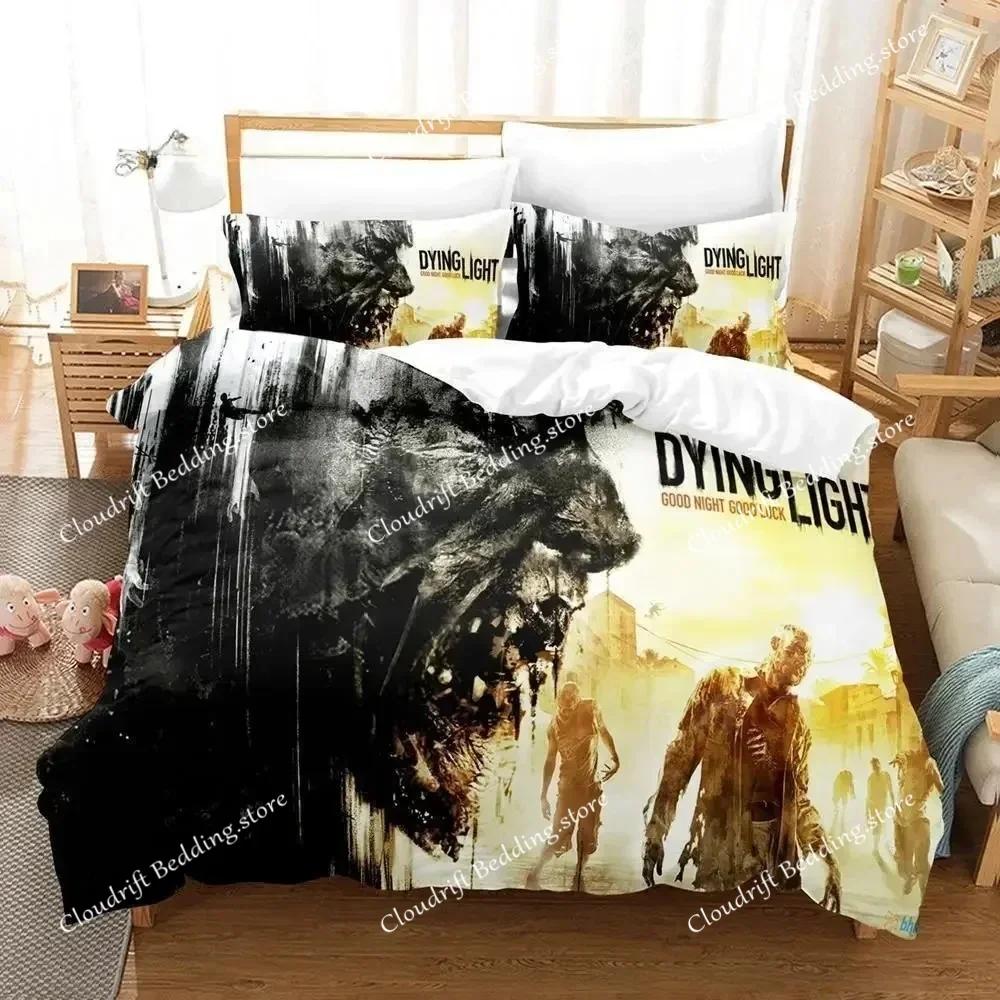 New DYING LIGHT 2 Bedding Set Single Twin Full Queen King Size Bed Set Adult Kid Bedroom Duvet cover Sets 3D Print Game Anime026