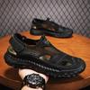 Fashion Cool Summer Male Mesh Shoes Fashion Leisure Beach Flats Holiday Sandals for Men Outdoor Walking Shoes Comfortable Casual Sandals