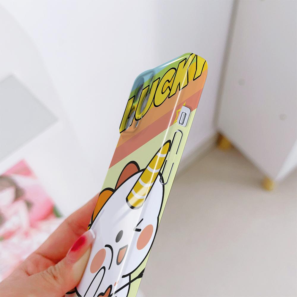 All-inclusive Film Phone Case Cartoon Fashion Design Hard Shell Full Cover Camera Protection Case for iPhone Huawei Honor Vivo Google