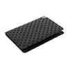Indenya Bi-fold Pass Case / Card Holder (2527G) - Black Deer Leather X Black Lacquer, Watsunagisho Pattern, 10.6cm X 7.6cm X 0.7cm, 2 Clear Pockets,