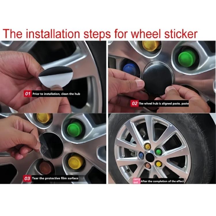 4pcs 45mm 56mm 65mm Skull Logo Emblem Car Stickers Accessories for Car Wheel Center Caps Hub Cap Rim Dust Cover Badge Replace
