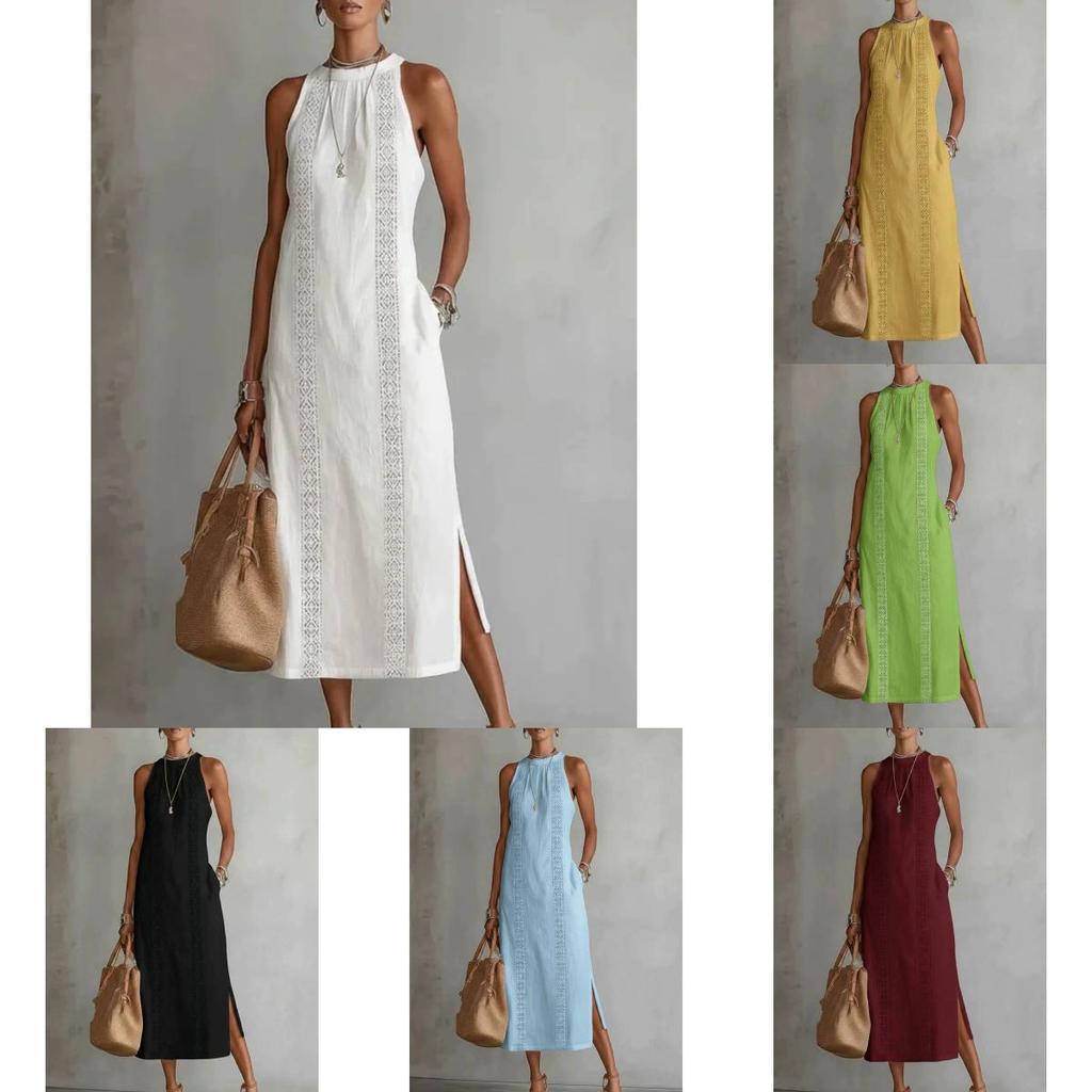 Polyester Solid Color Loose Long Shirt Dress For Casual Wear And Summer Fashion