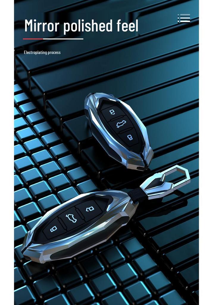Applicable FAW Bestune T77 Key Case for B70, New T77 Pro, T99S, T33, T55, Car Bag, Buckle Shell, 21 Model.