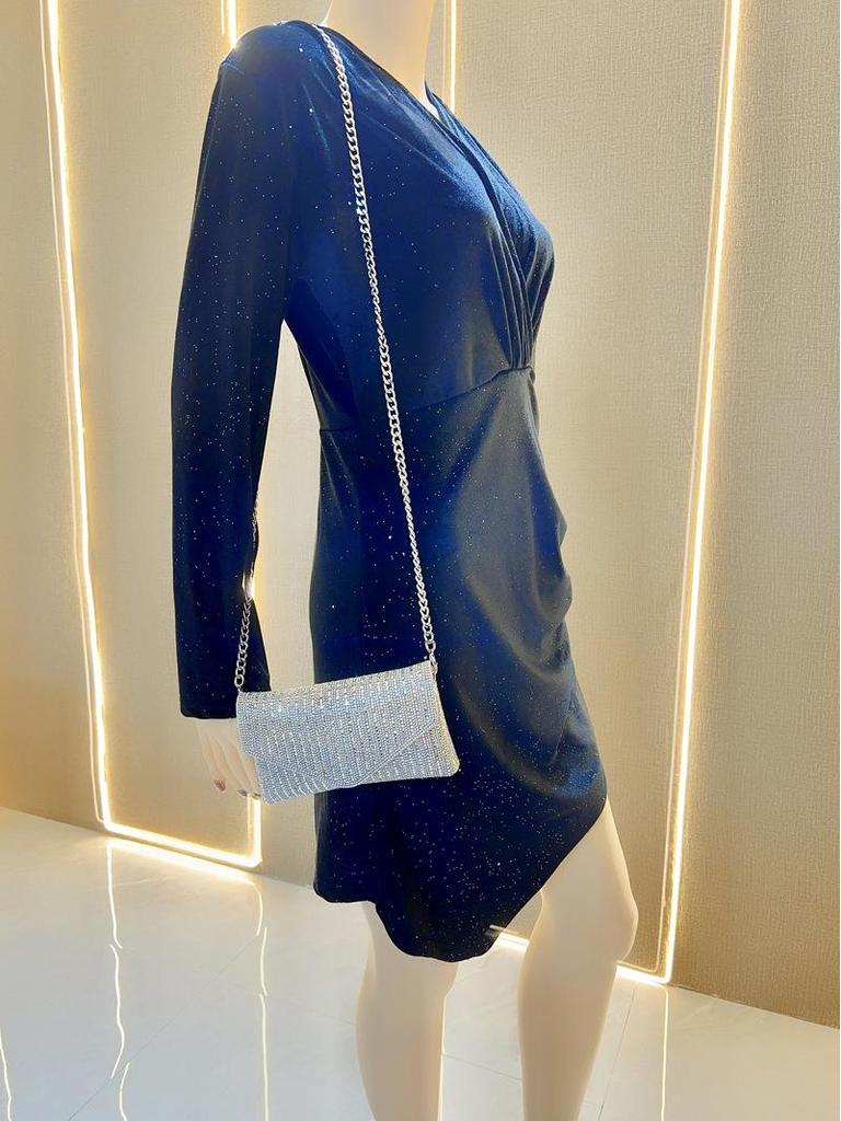 Grenzüberschreitende Mode Diamantketten-Clutch – Vielseitliche Abend-, Umhänge-, Schulter- oder Unterarmtasche