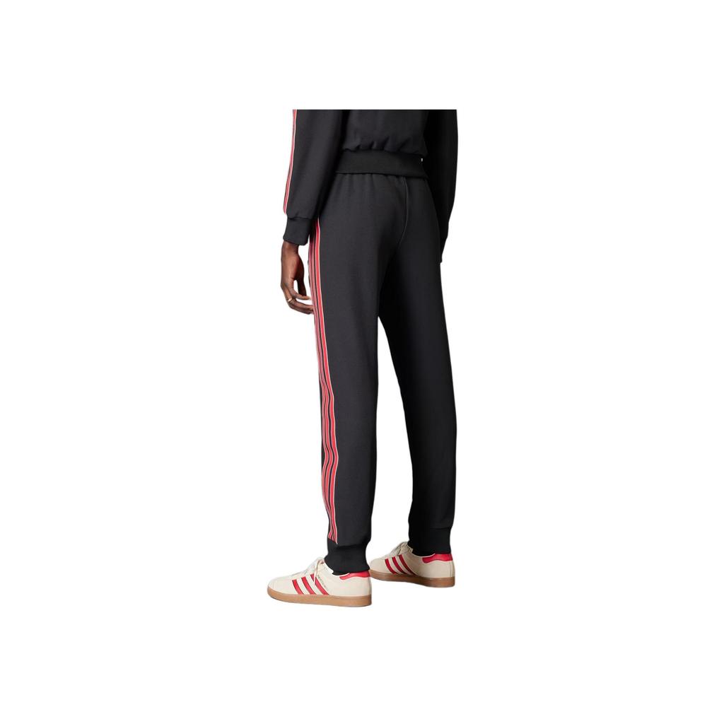 adidas Originals Manchester United Terrace Icons Track Pants Black Red JF0359