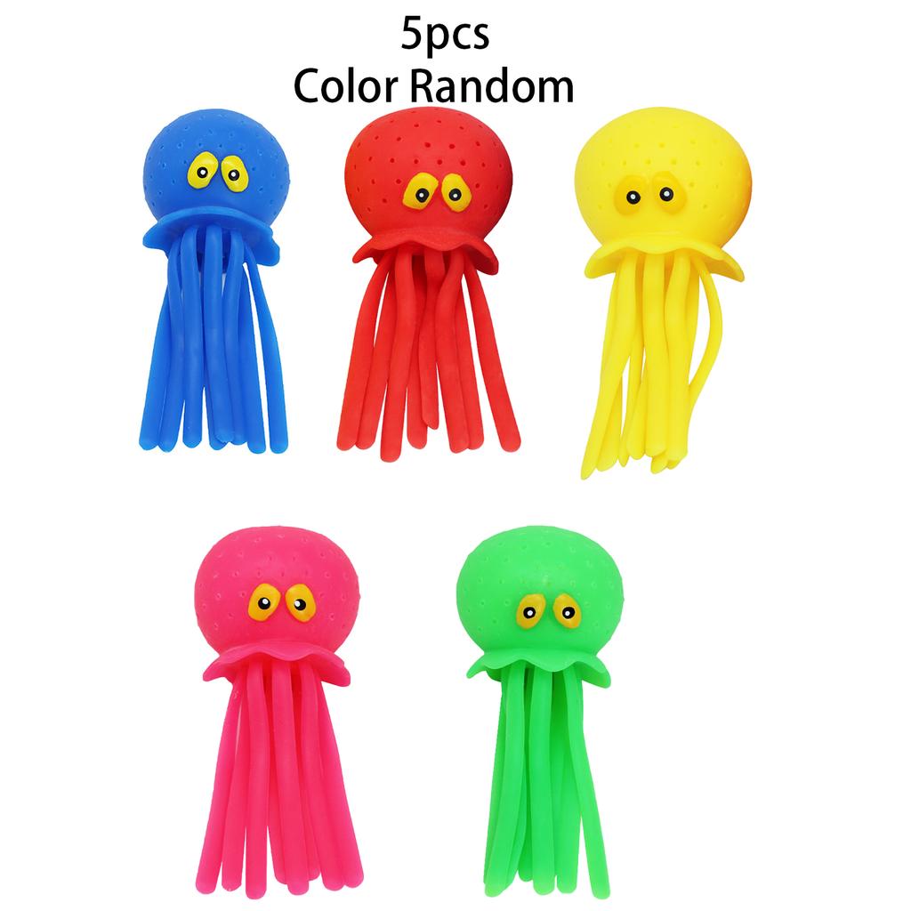 Water Spray Octopus Pinching And Music, Ocean Animals, Children'S Bathing Toys, Tpr Water Play And Decompression Toys, Summer