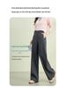 2026 Spring Collection Women's High-Waisted Slim Wide-Leg Pants - Sheep Wool Lyocell Blend, Draped Design, Versatile for Commute