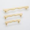 Wave Shape Drawer Pulls Modern Design Furniture Handles Brass Cabinet Handles  Kitchen Wardrobe