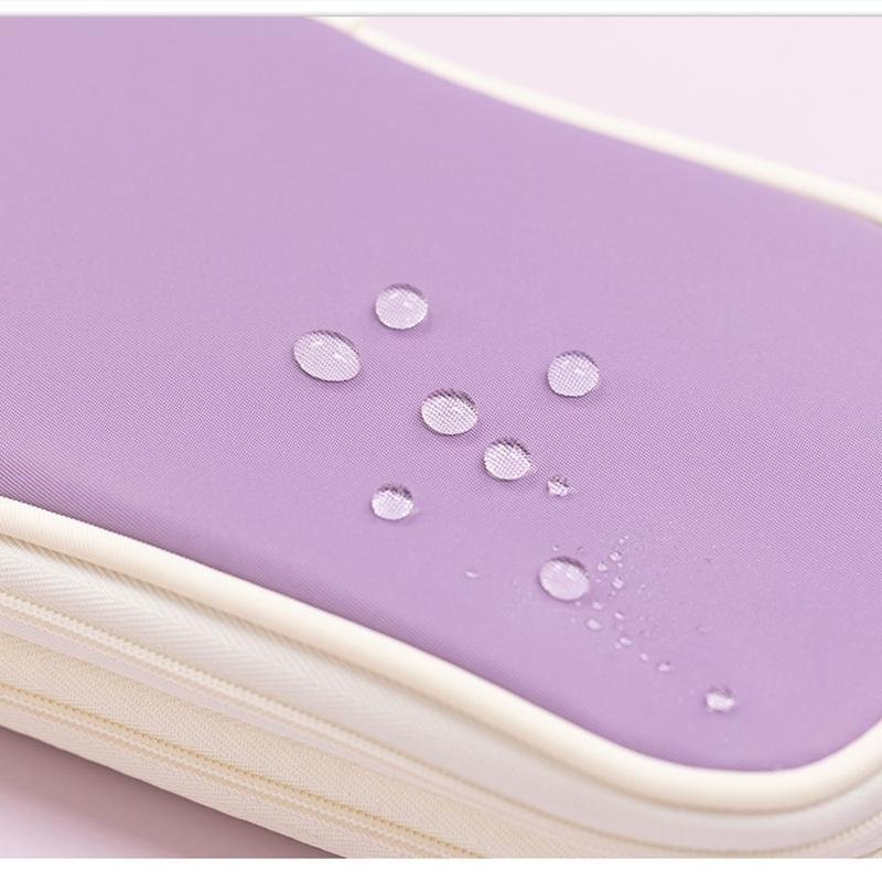 Husă pentru creion extensibilă Angoo Geantă pentru pix Hit Color Husă de depozitare pentru materiale impermeabile pentru papetărie școală