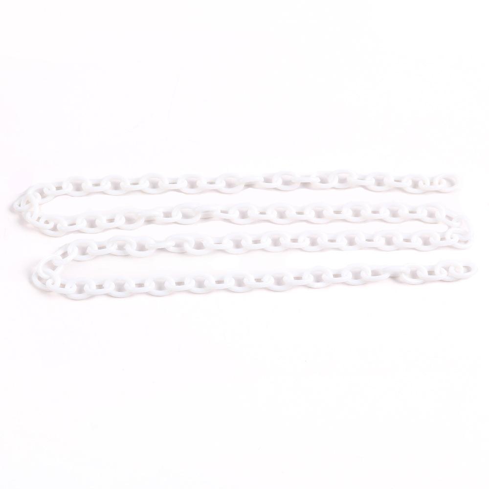 6 * 8Mm Colored Acrylic Chain Closed Chain Diy Necklace Strip Chain Buckle Glasses Mask Chain Jewelry Accessories