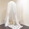 Rainbow Bed Canopy Lace Net Unique Pendant Play Tent Bedding for Kids Playing Reading with Children Round Dome Netting Curtains Baby Boys Girls Games