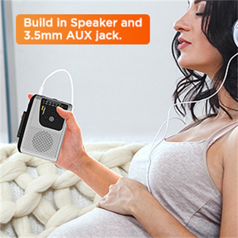 EZ234 Tape Cassette Walkman Player To MP3 Converter with Speaker AM/FM Radio Cassette Recorder To TF Card Audio Capture Card