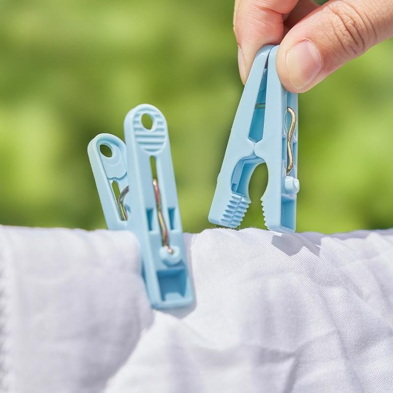 Laundry Plastic Clips With Strong Grip For Clothes Drying And Wind Resistance