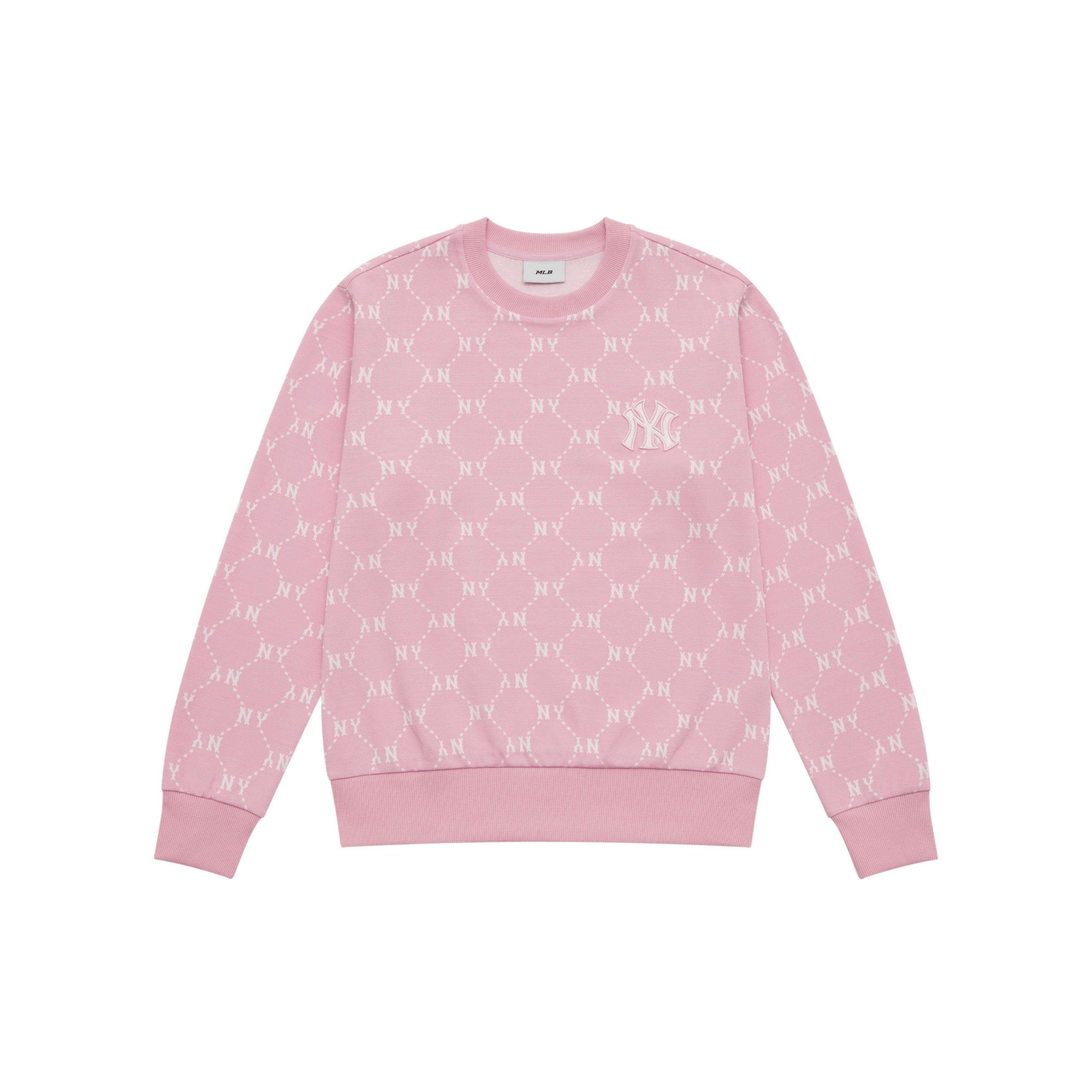 MLB MONOGRAM SS25 Sweatshirt Unisex Pink 3AMTM0151-50PKM XL