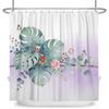 Tenda Doccia Minimalista Impermeabile Tenda da Bagno Per Decorazioni Bagno Design Floreale Foglia Acquerello Poliestere Con Ganci