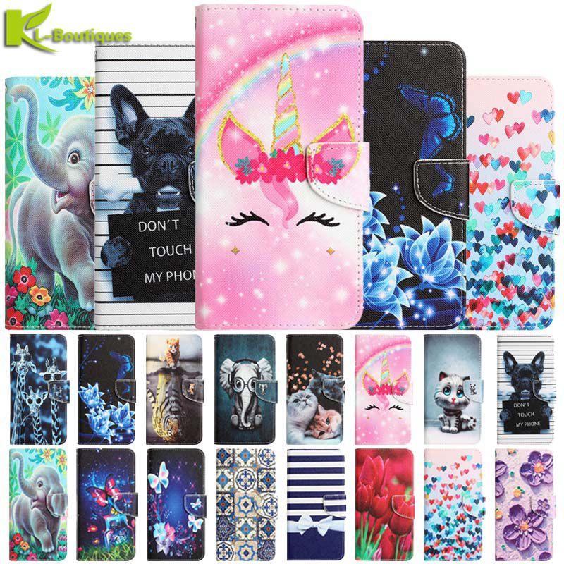 Custodia a libro con stampa in pelle per telefono flip Samsung Galaxy A53 A13 A33 A73 A52 A12 A22 A32 A42 A72 A52S 5G Custodia Portafoglio Copertina a Libro Coque