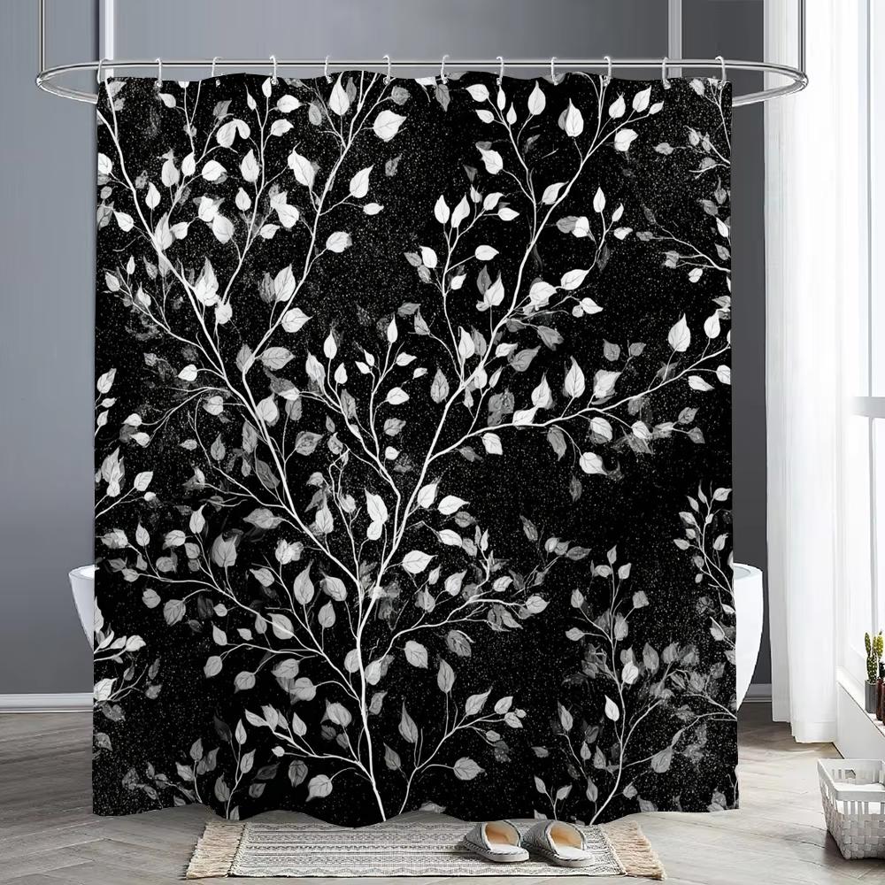 Lovely Cat shower curtain, Bathroom Cats in the Garden Flower Shower Curtain, Modern Decorative Fabric Shower Curtain with Hooks