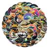 50pcs Waterproof UFO Graffiti Sticker Pack for Decorating Phones, Laptops, Water Bottles, and Diaries - Creative Cartoon Designs for Kids