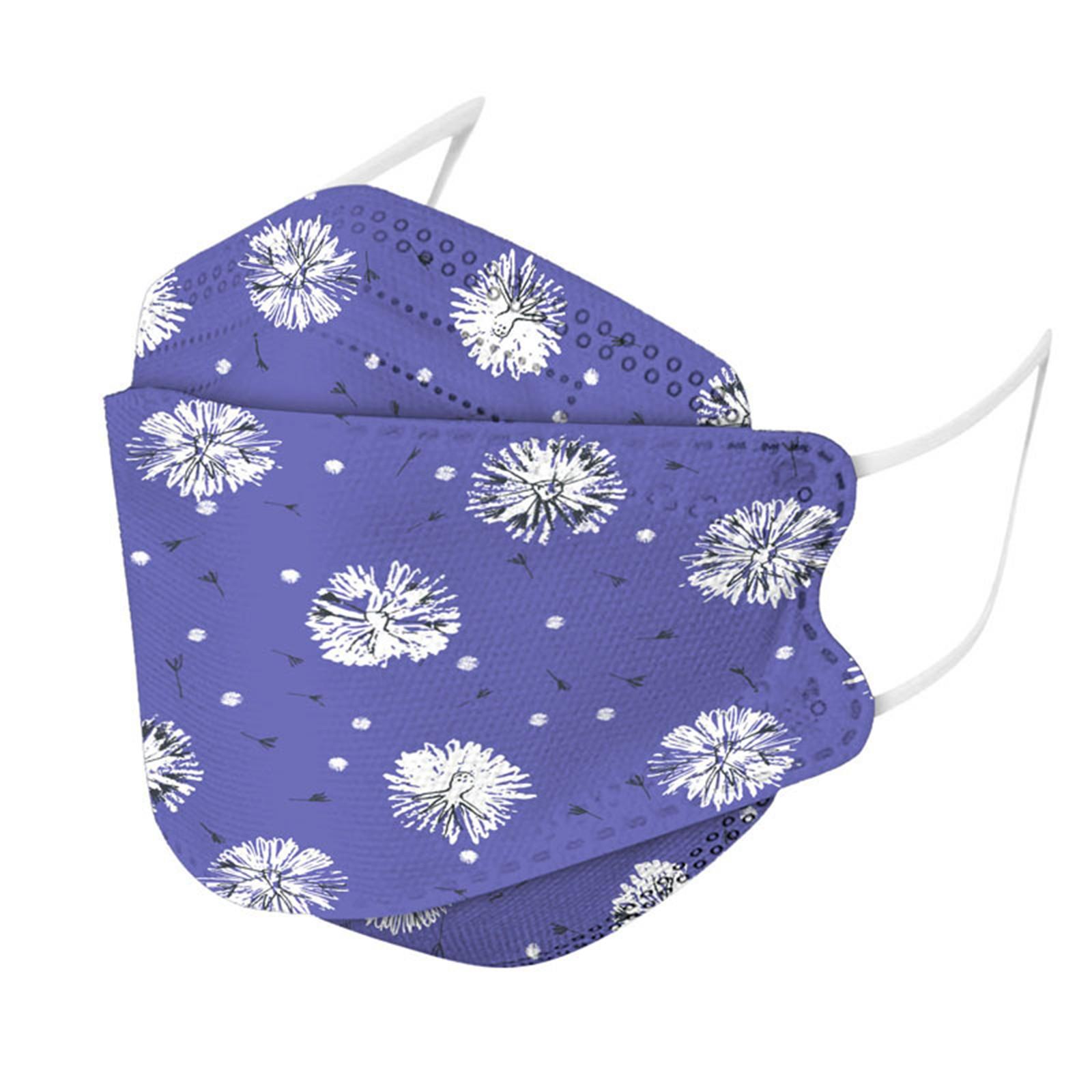 

Взрослая одноразовая защитная маска KF-94 с красочным принтом 3D модная маска в виде рыбьего рта One Size