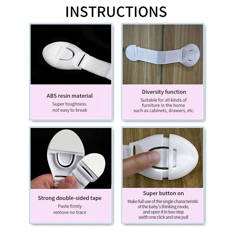 5/10PCS Child Safety Cabinet Lock Baby Security Protection Drawer Door Cabinet Lock Plastic Protection Kids Safety Door Lock