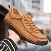 Handmade Leather Men Casual Shoes Outdoor Mens Running Walking Sneakers Breathable Man Loafers Luxury Brand Boat Shoes Size 48